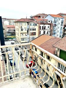 an aerial view of a city with buildings and cars at Luxury B&B home near Turin center in Turin +22 photos