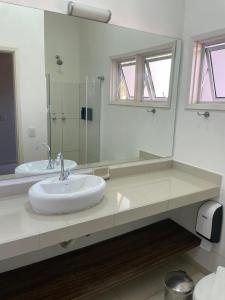 Koupelna v ubytování Pousada Larimor