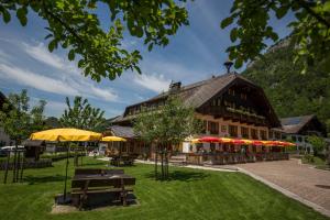 Vonkajšia záhrada v ubytovaní Landgasthof Leopoldhof