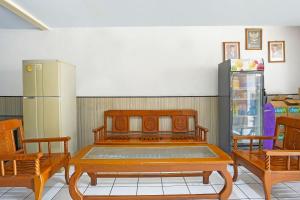 Istumisnurk majutusasutuses OYO 91710 Hotel Anugerah