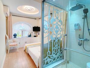 Salle de bains dans l'établissement Gulangyu Yuanzhongyuan Homestay