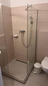 Koupelna v ubytování Manuela Ifjúsági Hotel