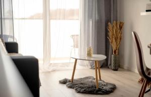 Posezení v ubytování APARTAMENT PRZY WYDMIE