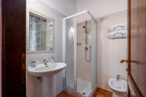 Koupelna v ubytování Agriturismo Meriggio