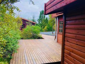 Zahrada ubytování Discover Iceland Lodges