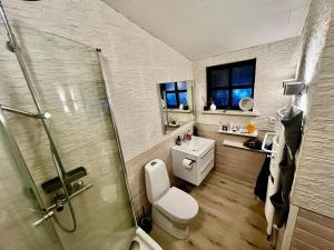 Koupelna v ubytování Discover Iceland Lodges