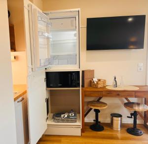 Eldhús eða eldhúskrókur á Haus Lena Studio