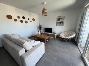 TV a/nebo společenská místnost v ubytování T3 Labenne capacité 6 couchages 10min de la plage