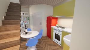 Dapur atau dapur kecil di La Maisonette de Symi