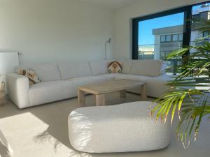 Predel za sedenje v nastanitvi Penthouse Solaris