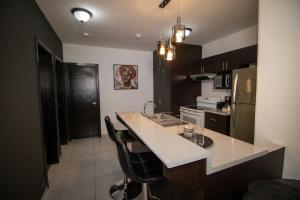 Kuchyň nebo kuchyňský kout v ubytování Mavil Apartment
