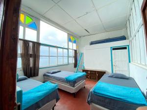 Postel nebo postele na pokoji v ubytování Hotel y Rest. las Cristalinas
