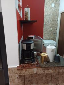 Η κουζίνα ή μικρή κουζίνα στο Garsoniera cu bucătărie Clara, Iulius Mall