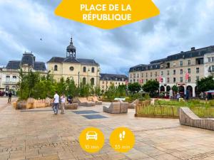 Fotografia z galérie ubytovania Idéal Groupe - Grands Espaces - 4 chambres - Parking Gratuit - Proche Centre, Gare & Transports - Wifi - OFFRE SPECIAL de Reduction jusqu'à -50 v destinácii Le Mans