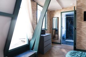 Ένα ή περισσότερα κρεβάτια σε δωμάτιο στο 1 aan Duin