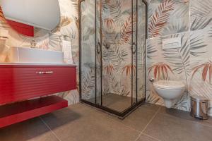 Koupelna v ubytování Tulii Rooms