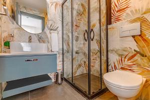 Koupelna v ubytování Tulii Rooms