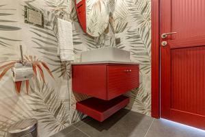 Koupelna v ubytování Tulii Rooms