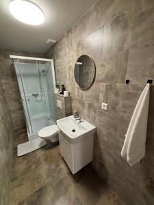 Un baño de Studio Hlavna 112 v srdci mesta