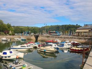 a group of boats are docked in a harbor at Green Retreat in Dartmouth