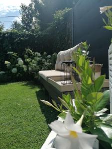 Zahrada ubytování B&B Hof van Vervoering