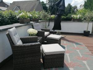 Posezení v ubytování B&B Hof van Vervoering