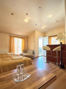 Χώρος καθιστικού στο Hotel Vake