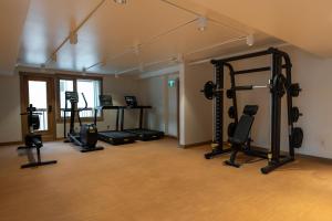 Fitness centrum a/nebo fitness zařízení v ubytování Otter Hotel