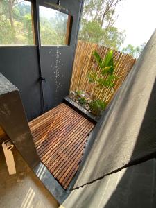 Rõdu või terrass majutusasutuses Taikú Ecolodge