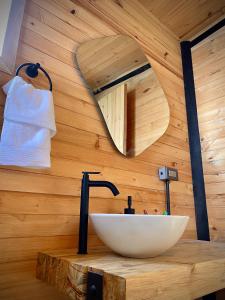Koupelna v ubytování Taikú Ecolodge