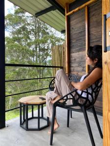 Rõdu või terrass majutusasutuses Taikú Ecolodge