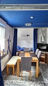 Posezení v ubytování Ferienwohnung Kunterbunt