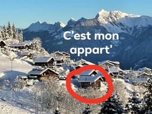 Grand appartement atypique à la montagne avec vue unique trong mùa đông