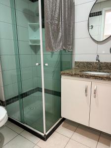 Koupelna v ubytování Frente Mar Itaparica