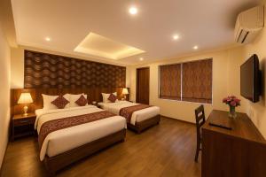 Letto o letti in una camera di Hotel next home