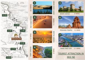 a map of the sights and monuments of morocco at LoiLoi's Home - Mui Ne in Mui Ne +79 photos