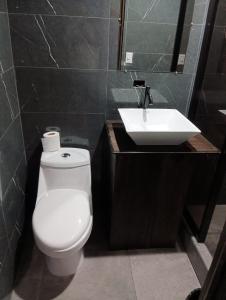 Koupelna v ubytování Cabinas la Antorcha