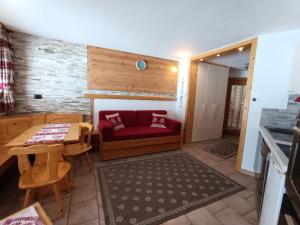 Kuchyň nebo kuchyňský kout v ubytování Résidence Ferme D'augustin - Batiment F - Superbe appartement pieds des pistes avec terrasse MAE-6121 + 8 fotografií