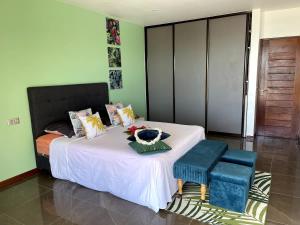 Postel nebo postele na pokoji v ubytování VILLA TUPAOA