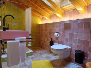 Koupelna v ubytování Haus Miele