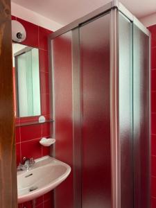 Koupelna v ubytování Hotel Miramonti