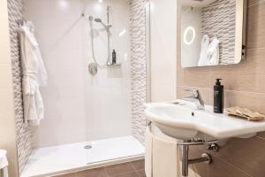 Koupelna v ubytování Hotel Stendhal