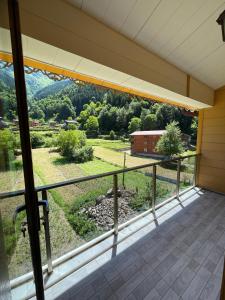 a view from the balcony of a house at Salegan Pansiyon in Uzungöl