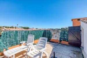 Μπαλκόνι ή βεράντα στο Appartement T2 Cap d'Ag