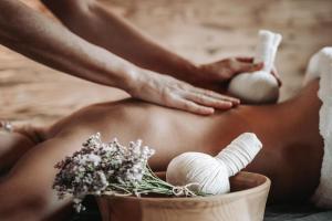 Spa und/oder Wellnesseinrichtungen in der Unterkunft Alpzitt-Chalets