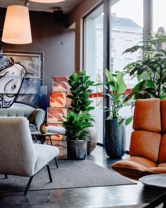 Istumisnurk majutusasutuses Hotel Vé