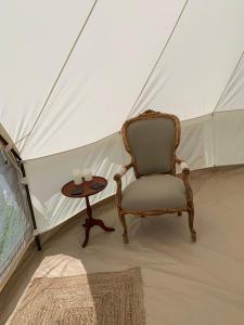 Μια τηλεόραση ή/και κέντρο ψυχαγωγίας στο Les Fresses Glamping