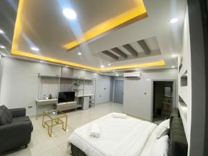Kuchyň nebo kuchyňský kout v ubytování Carousel Hotel