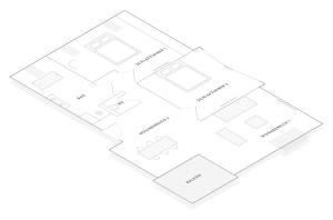 a floor plan of a building with words at Bodenseehotel Renn in Hagnau