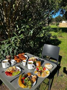 Jídlo v prázdninového domu nebo okolí